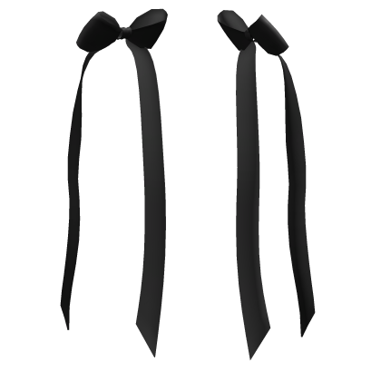 Black Bow Hair Clip Roblox item