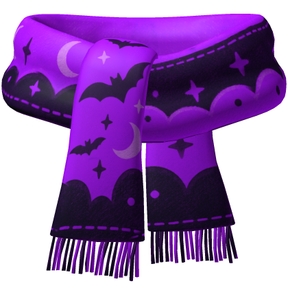 Purple Halloween Scarf