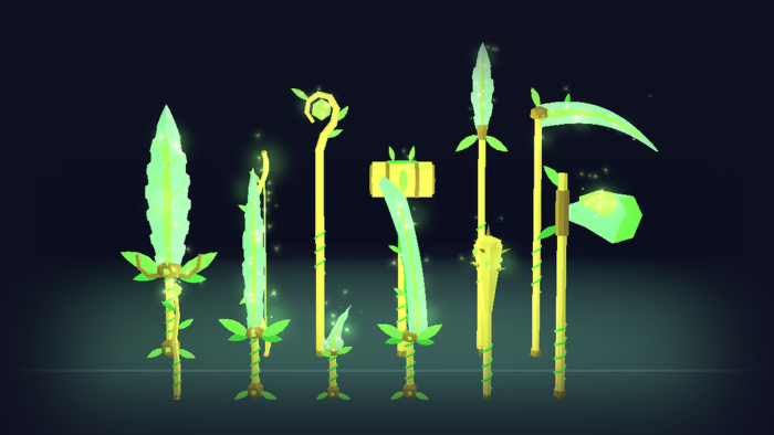 Low Poly Fantasy Weapon Pack x60 Elemental Blade preview 5