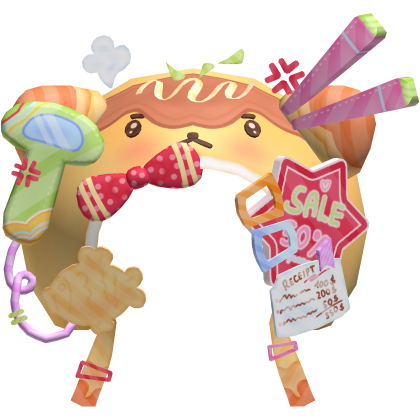Kawaii Fast Food Worker Taiyaki Kitty Hat