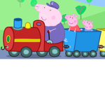 the trains group/peppa pig group