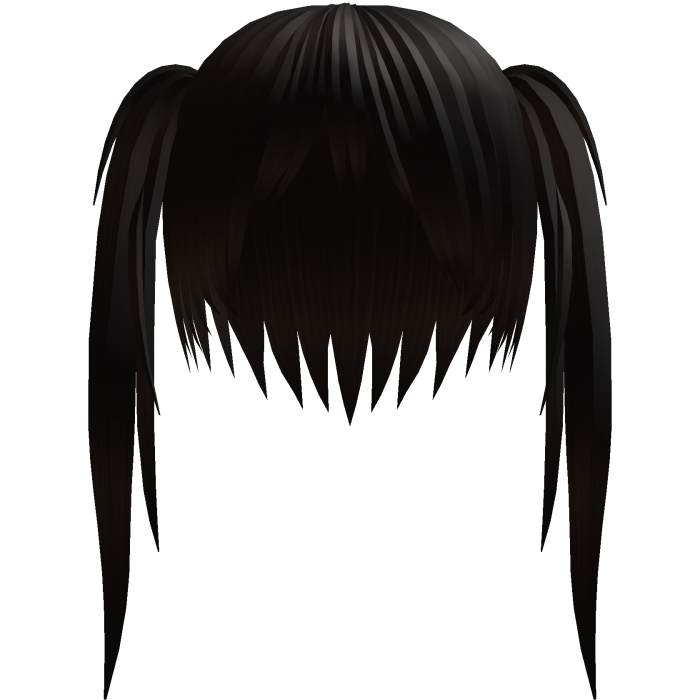 Brown Emo Niche Twin Tails