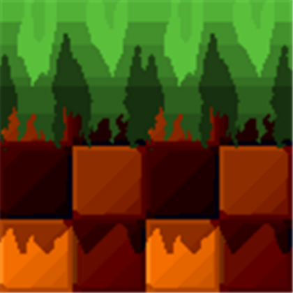 Green Hill Zone Wall With Grass Roblox decal
