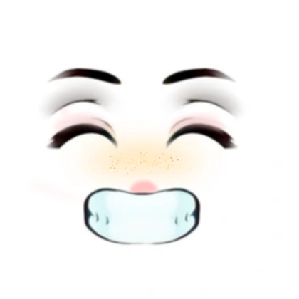 Cute girl face Roblox decal