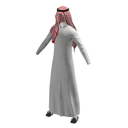 Sheikh Outfit White Kandura Thawb Traditional Arab Roblox catalog item