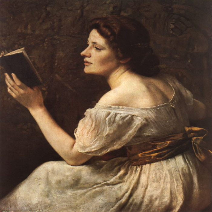 Woman Reading (Painting) Roblox decal