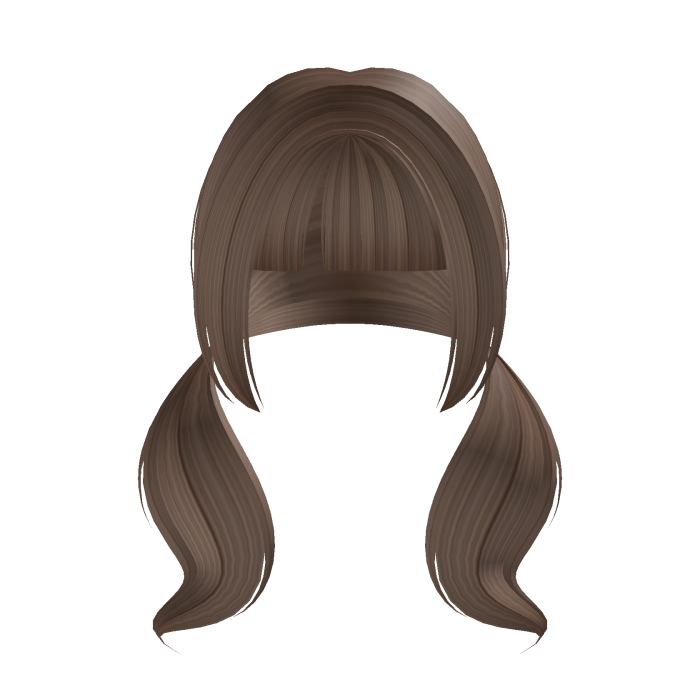 pigtails brown light cute 