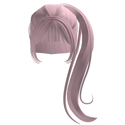 Wavy Long Side Ponytail in Light Pink Roblox item