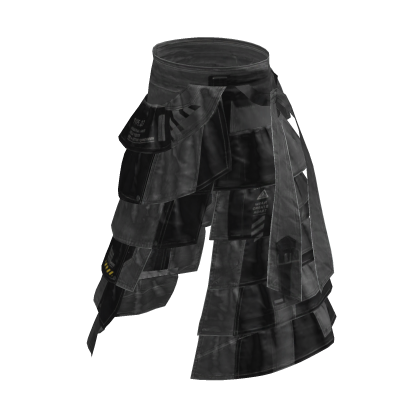 Black Y3K Tech Layered Cyber Pants [PBR]