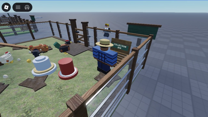 Animated Chicken Farm Pen - Working Chickens preview 3