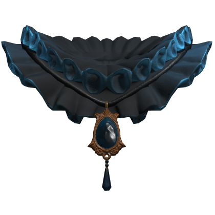 Blue Jester Neck Ruffle 1.0