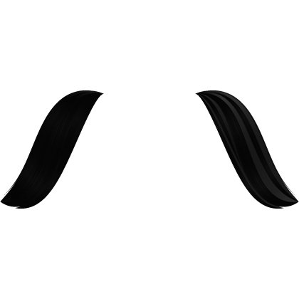 black anime hair ear tufts extension Roblox item