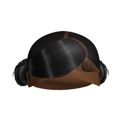 Black Side-Swept Layered Hair Roblox item