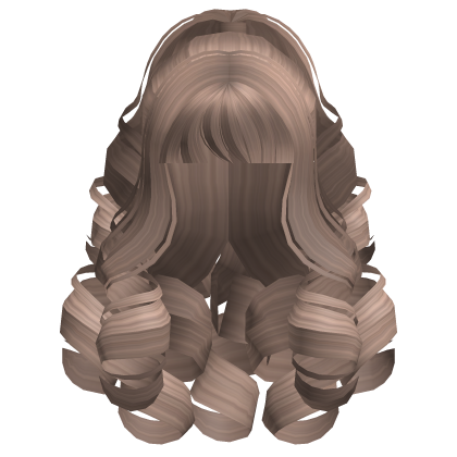 Fluffy Curly Pearl Ponytail Milktea