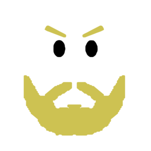 Daring Blonde Beard Face