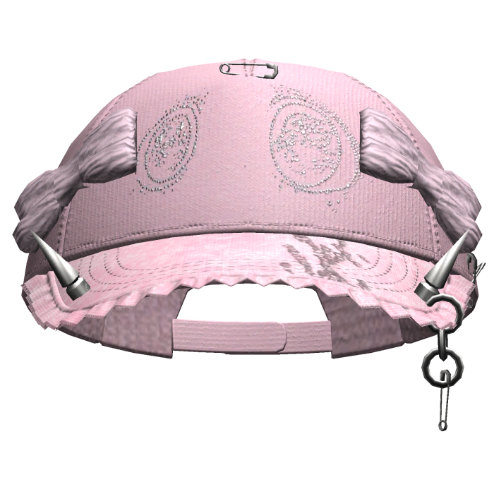 Grunge Anime Eyes Cap (Pink)