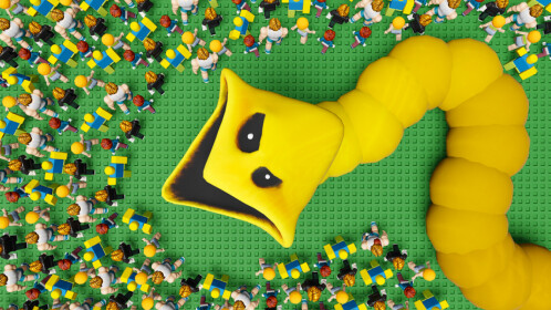 100 Players Enter Hungry Worm