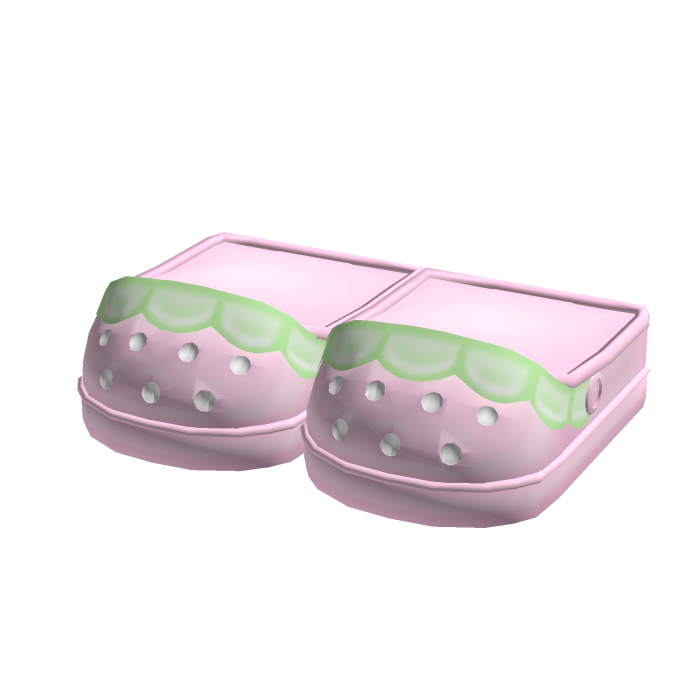୨୧ : cutecore pink strawberry shoes 