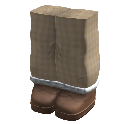 Flannel Plaid Pajamas (Beige)