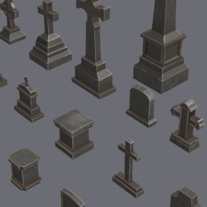 Stylized Tombstone Pack