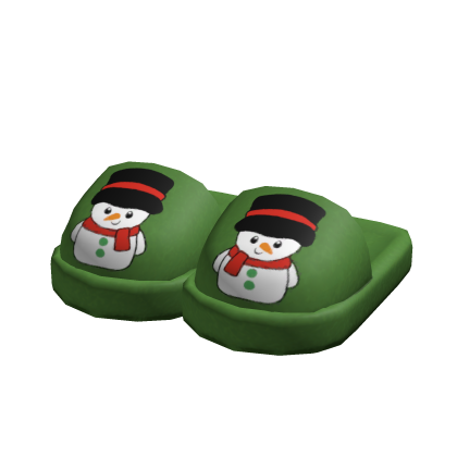 Christmas Snowman Slippers