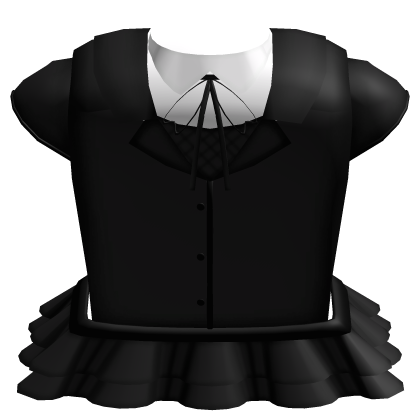 ♡ : cute black school uniform with skirt Roblox item