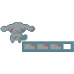 Cinnamoroll 8-Bit Xp Bar