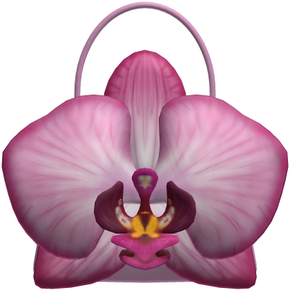 🦋 Pink Fairy Garden Orchid Flower Shoulder Bag
