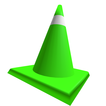 Classic Neon Green Traffic Cone