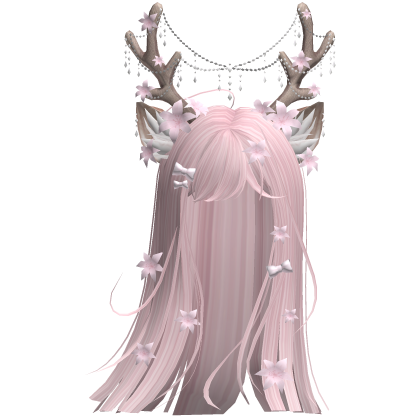 Ethereal Christmas Fairy Fawn Hair w/ Antlers
