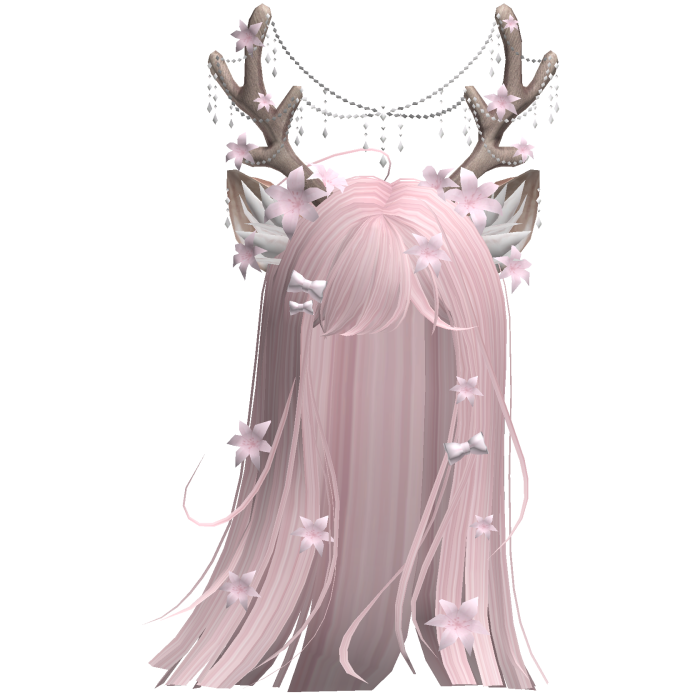 Ethereal Christmas Fairy Fawn Hair w/ Antlers