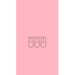 Pink bunny family