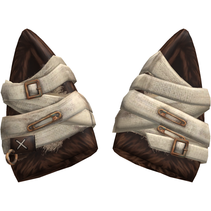 Brown Ivory Buckled Cat Ears