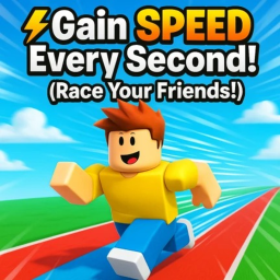 ⚡Gain SPEED Every Second! (Race Your Friends!)