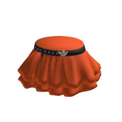adidas Y2K Tiered Skirt with Belt Acid Orange