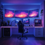 One kid gaming