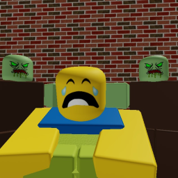 kill the zombies as a classic robloxian!