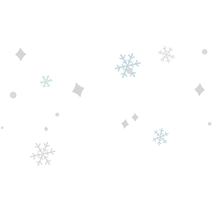 Cute Christmas Snowflake Confetti Aura