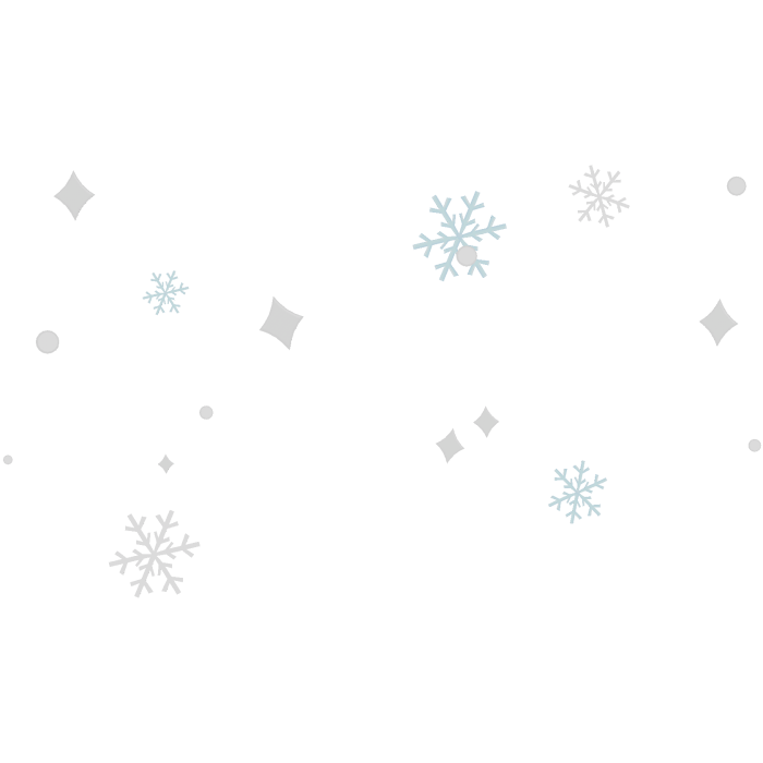 Cute Christmas Snowflake Confetti Aura