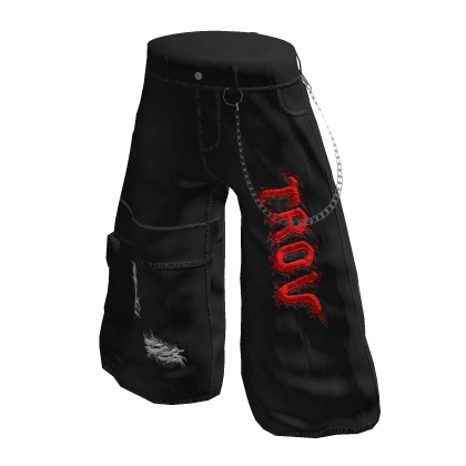 Black and Red Jorts