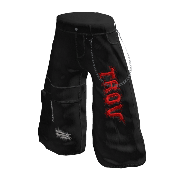 Black and Red Jorts