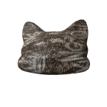 Bronze & Silver Vintage Graffiti Punk Fur Beanie