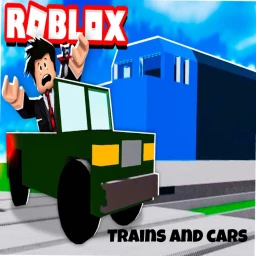 Trains and cars icon