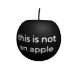“this is not an apple” apple