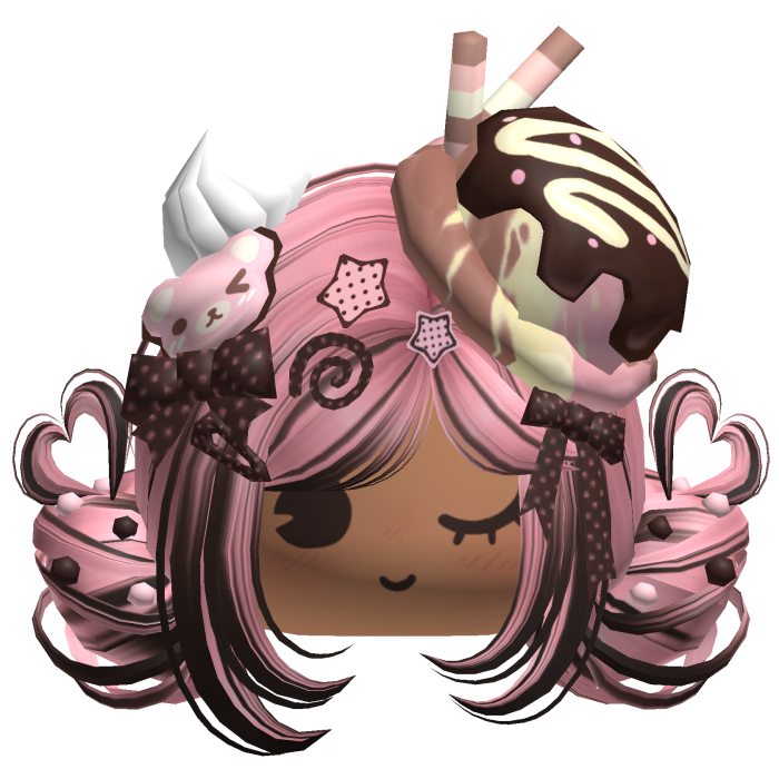 ♡ Ice Cream Girly Buns (Neapolitan)