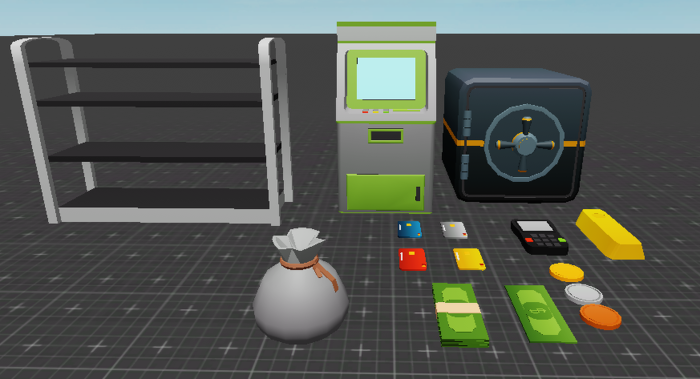 Stylized Bank Heist Props Asset Pack preview 2