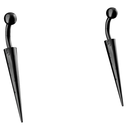 Angel Fangs Piercing Black Roblox item