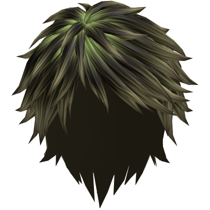 green acid monster parted emo hair