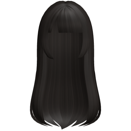 ♡ : sweet flowing anime girl hair in dark brown Roblox item