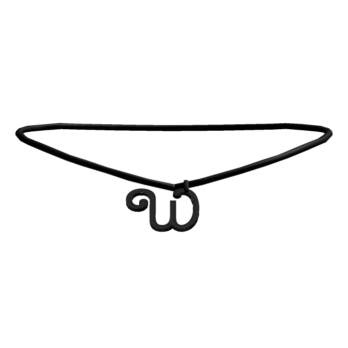 ꒰3.0꒱ BB initial necklace: W